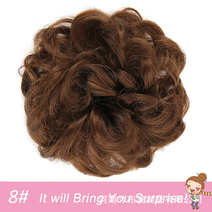 Anneaux de cheveux, fibres chimiques, bourgeons de cheveux