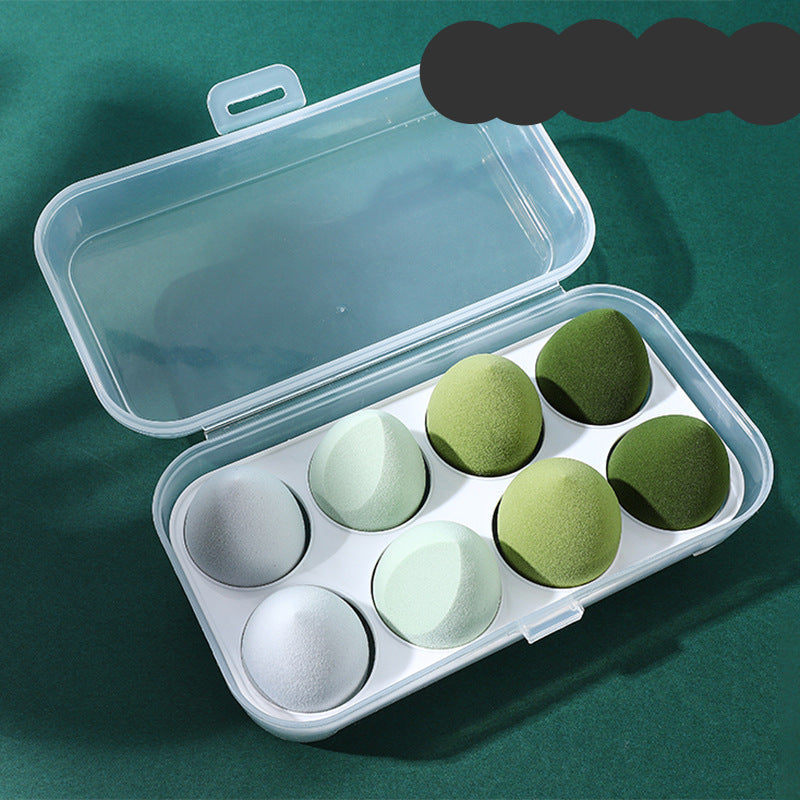 Juego de esponjas de maquillaje en forma de huevo: esponjas con forma de gota de agua, de doble uso, secas y húmedas