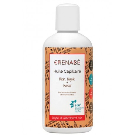 Bain d'huile fortifiant RICIN AVOCAT & NIGELLE 250ml Crenabé