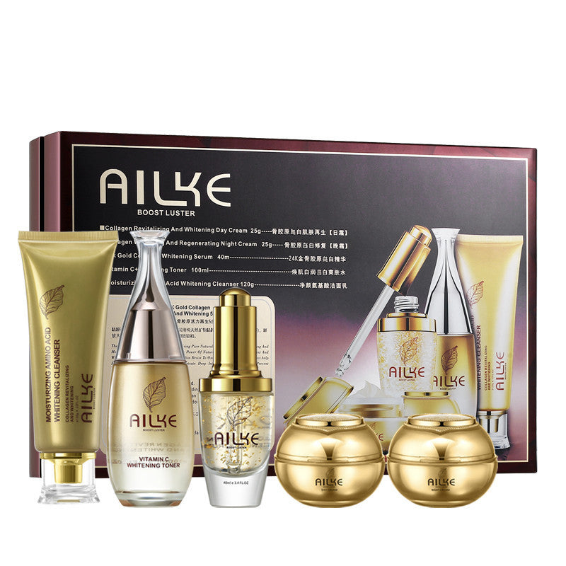 Skin Care 5-piece Set Day And Night Cream Brightening Skin Color Repair Fading Wrinkle Moisturizing Kit eprolo