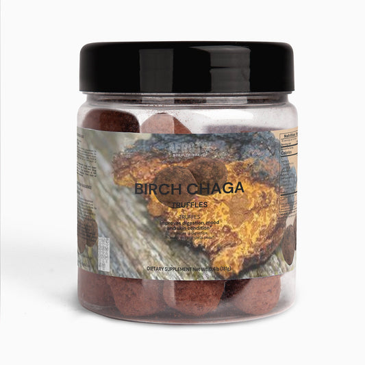 Birch Chaga Truffles (Truffes au bouleau et au chaga) - Afrotix