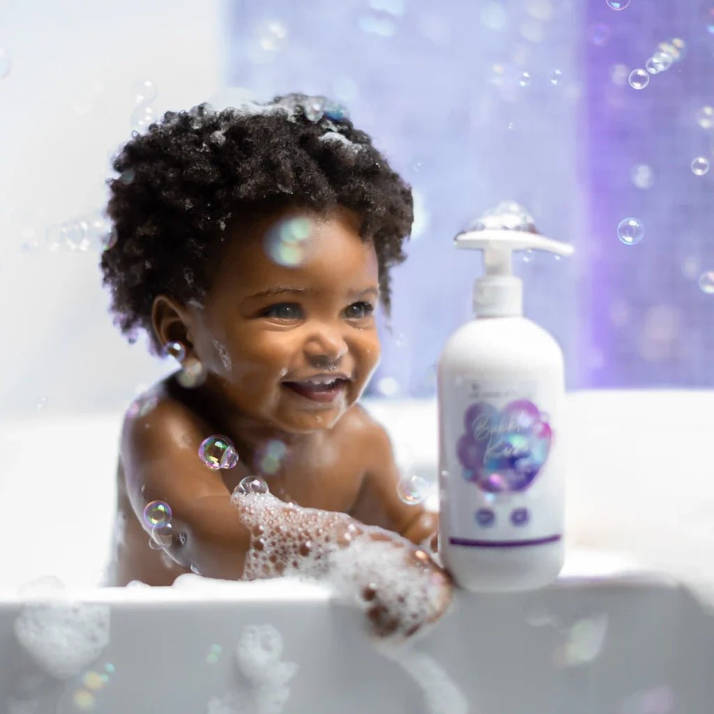 Bubble Kiss . Soin lavant doux bébés et enfants - Corps et cheveux 400ml - Afrotix