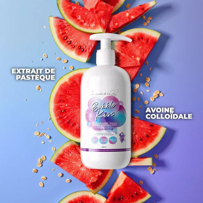 Bubble Kiss . Soin lavant doux bébés et enfants - Corps et cheveux 400ml - Afrotix