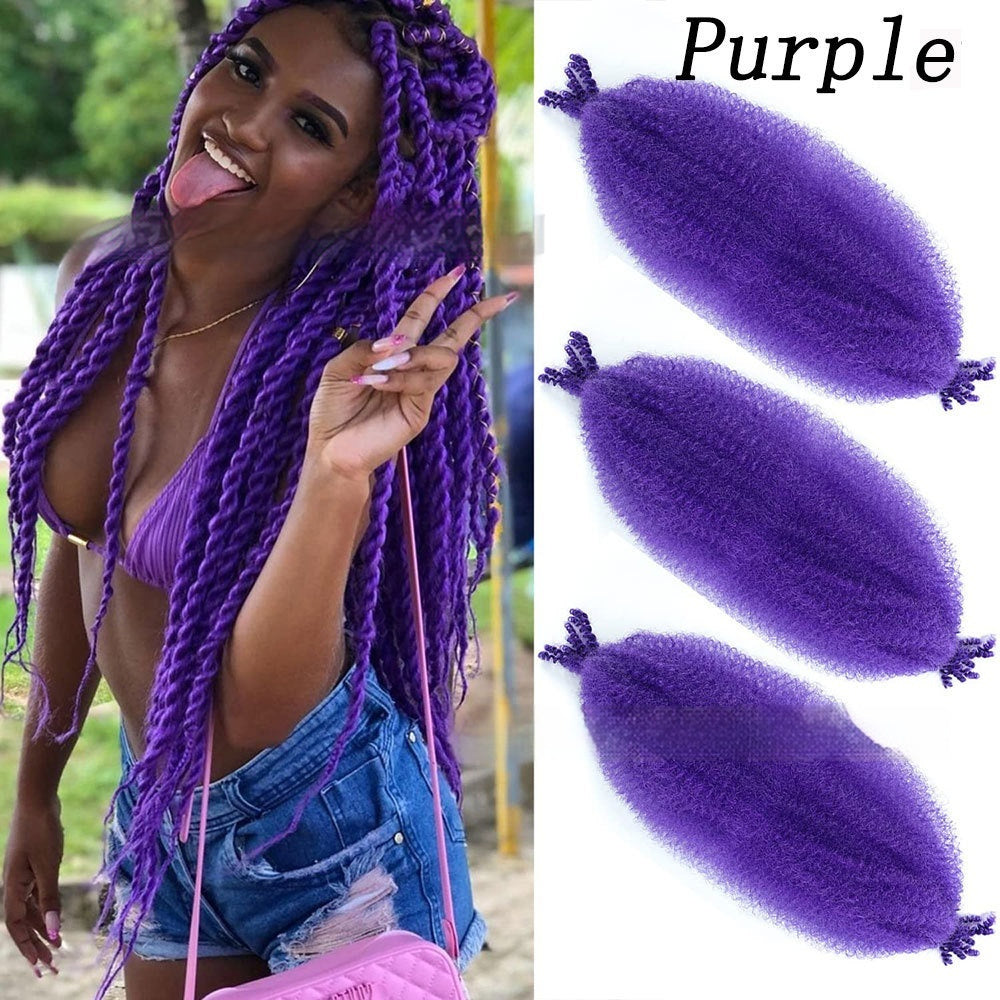 Wig Crochet Hair Springy Afro Twist Hair Chemical Fiber Wig Dreadlocks eprolo