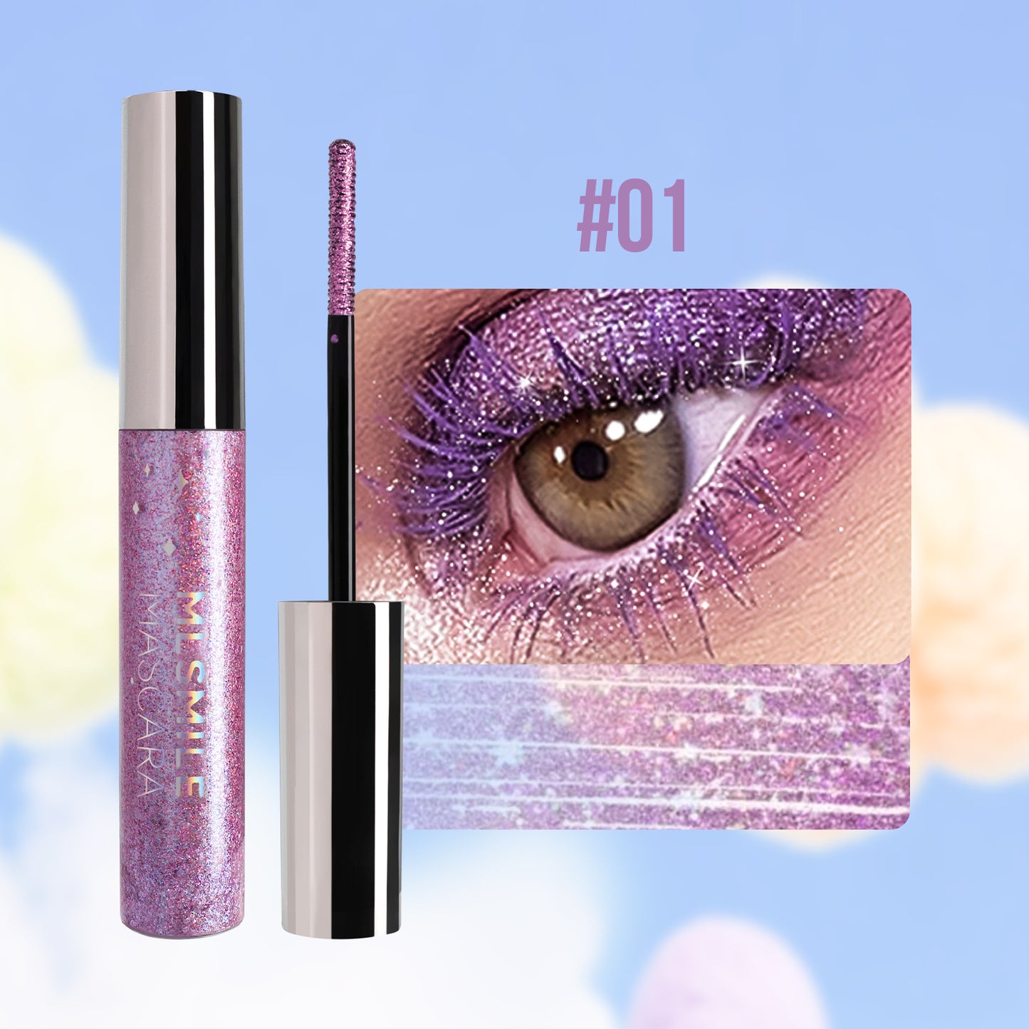 Mascara Nacré Scintillant – Waterproof & Longue Tenue