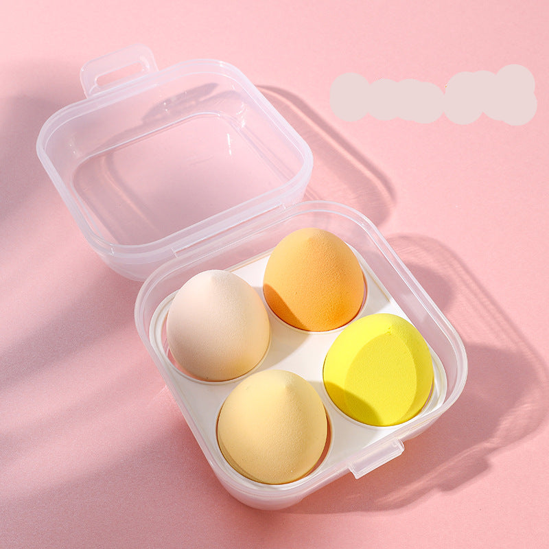 Juego de esponjas de maquillaje en forma de huevo: esponjas con forma de gota de agua, de doble uso, secas y húmedas