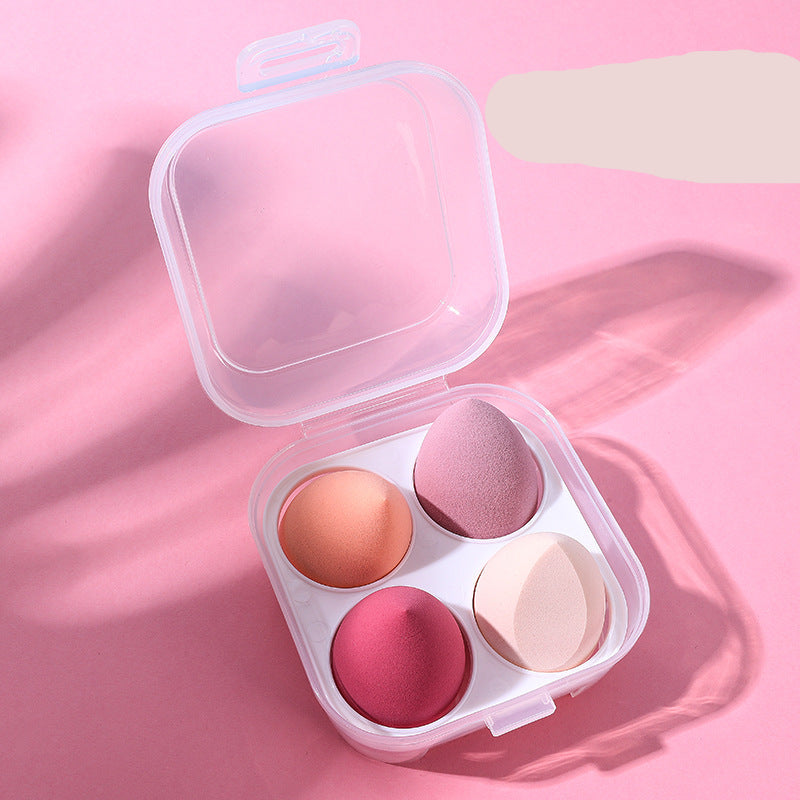 Juego de esponjas de maquillaje en forma de huevo: esponjas con forma de gota de agua, de doble uso, secas y húmedas