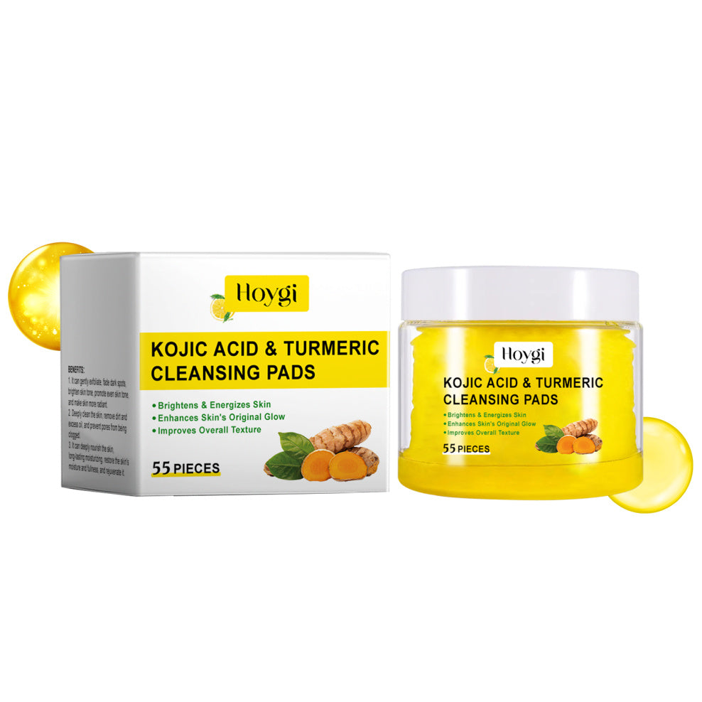 Almohadilla exfoliante y limpiadora de cúrcuma que ilumina suavemente