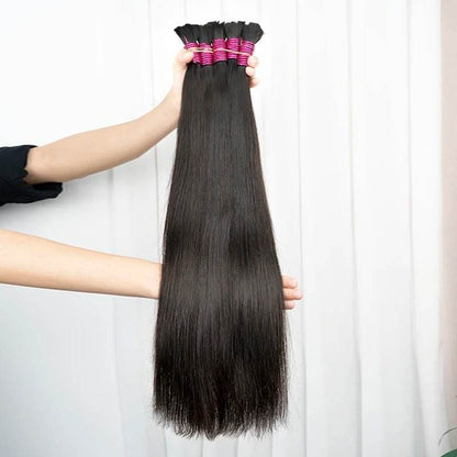 Extensions de cheveux 100 % humains sans trame, tissage Raw vietnamien brut, - Afrotix