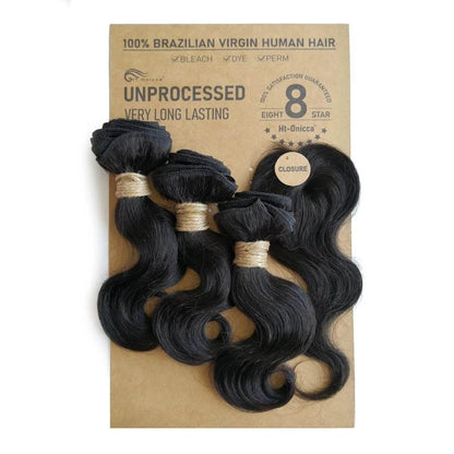 Extensions de cheveux crépus bouclés avec fermeture, cheveux indiens - Afrotix