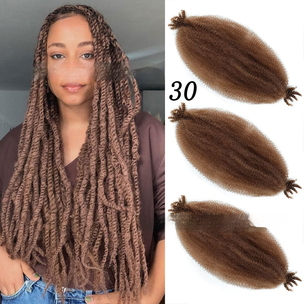 Wig Crochet Hair Springy Afro Twist Hair Chemical Fiber Wig Dreadlocks eprolo