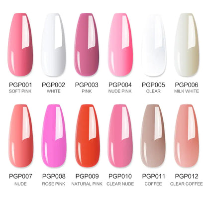 Poly nail Gel Kit With 54W UV Lamp - Afrotix