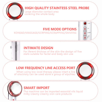 Ultrasound Cavitation EMS Face Body Slimming Massager - Afrotix