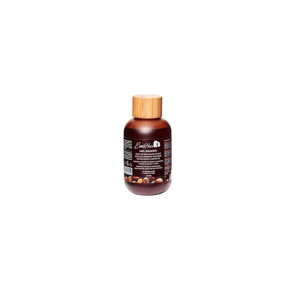EVASHAIR Huile de RICIN noire d'Haiti LWIL MASKRITI 120ml - Afrotix