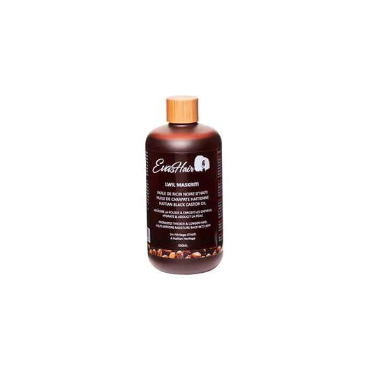 EVASHAIR Huile de RICIN noire d'Haïti LWIL MASKRITI 500ml - Afrotix