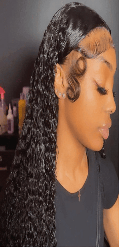 Kinky Curly Wave 13x4 Dentelle Frontal HD Transparent Suisse Brésilien 100% Remy - Afrotix