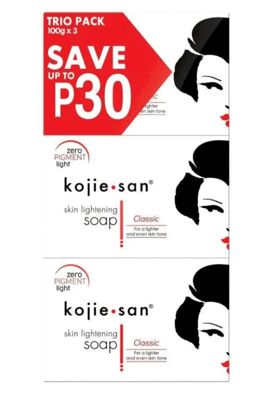 Pack de trois barres de Kojie san savon éclaircissant,100 g - Afrotix #