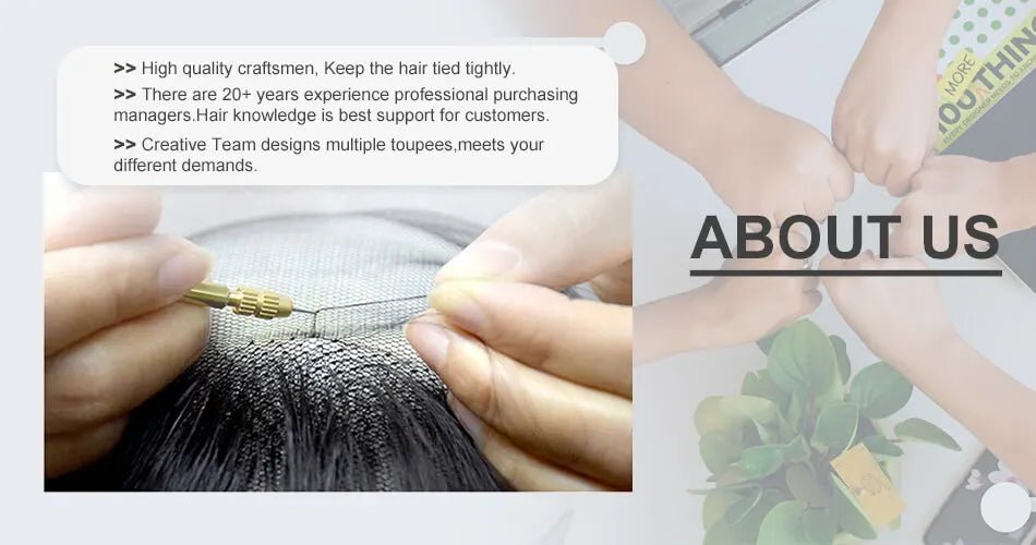 Microskin Prothèse de cheveux masculins Cheveux humains Toupees Prothèse de cheveux pour hommes - Afrotix