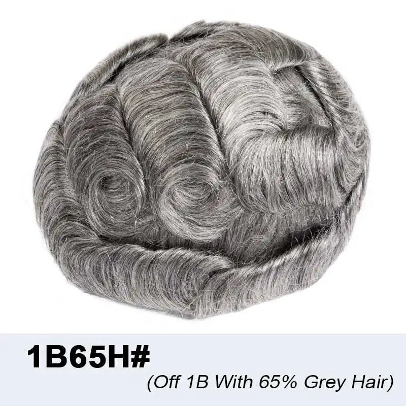Microskin Prothèse de cheveux masculins Cheveux humains Toupees Prothèse de cheveux pour hommes - Afrotix