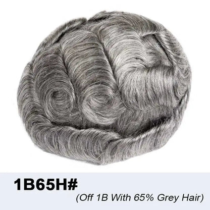 Microskin Prothèse de cheveux masculins Cheveux humains Toupees Prothèse de cheveux pour hommes - Afrotix