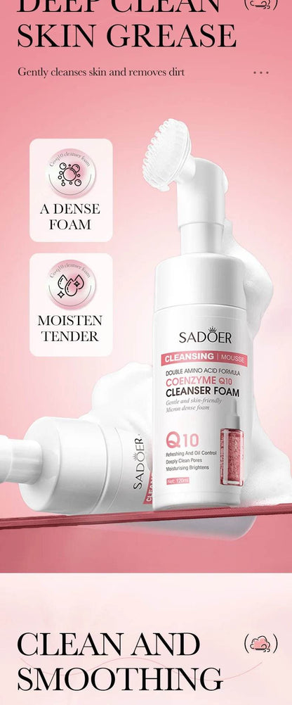 Nettoyant visage moussant à la vitamine C et au Q10, - Afrotix