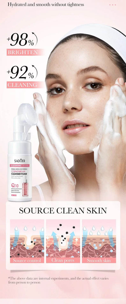 Nettoyant visage moussant à la vitamine C et au Q10, - Afrotix