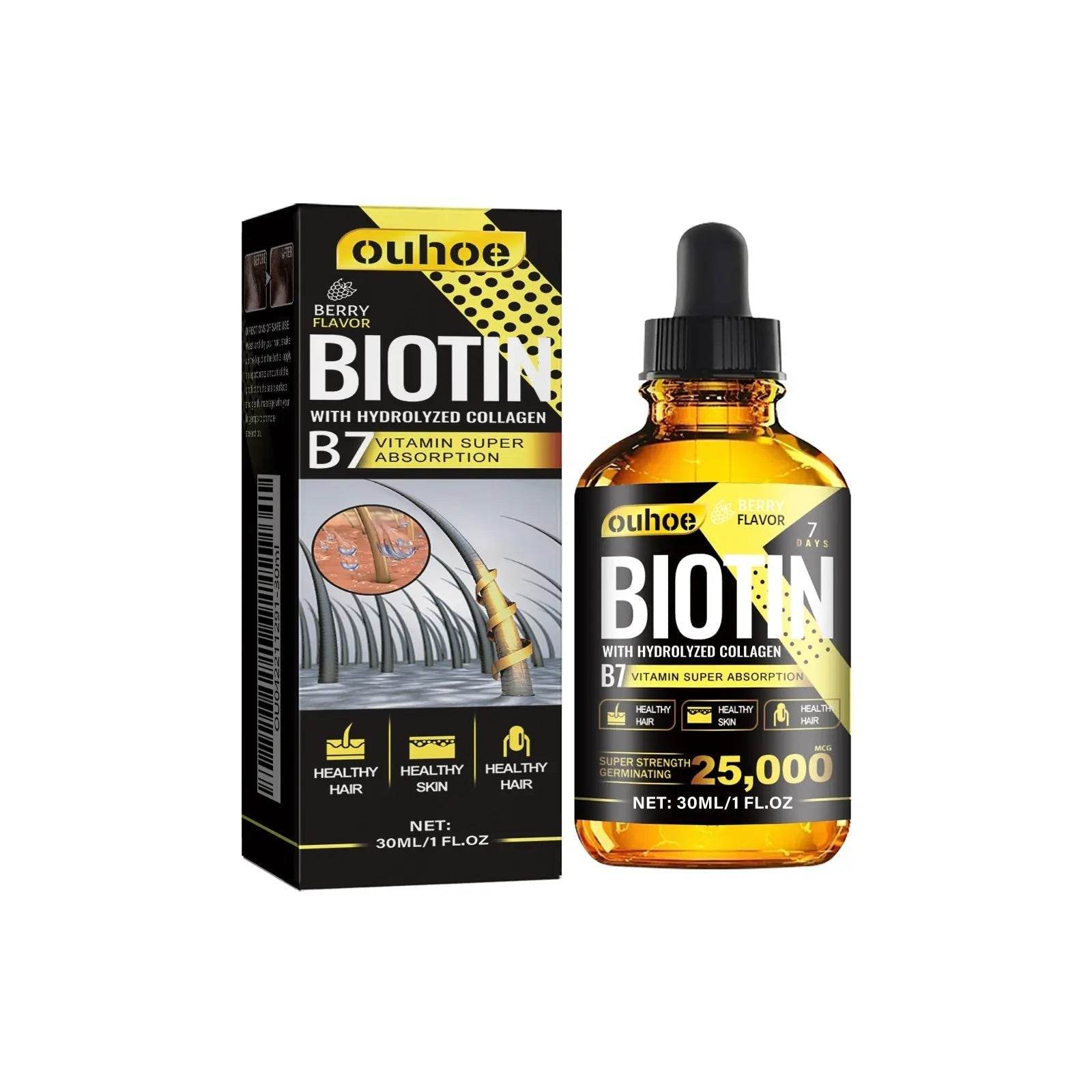( Only for usa ) Collagen B7 Vitamin Hair Oil Hair Strengthening & Densification Hair Loss , - Afrotix