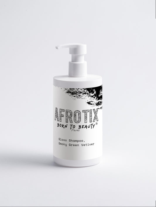 Gloss Shampoo, Smoky Green Vetiver - Afrotix