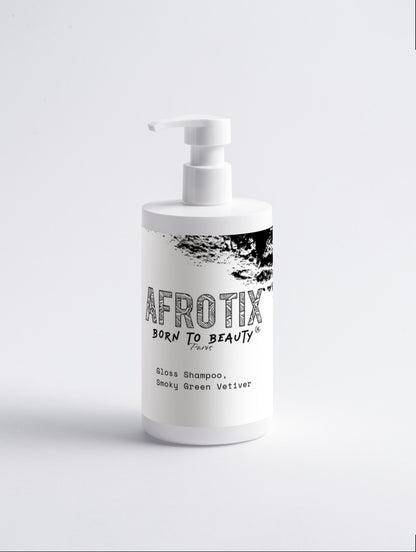 Gloss Shampoo, Smoky Green Vetiver - Afrotix