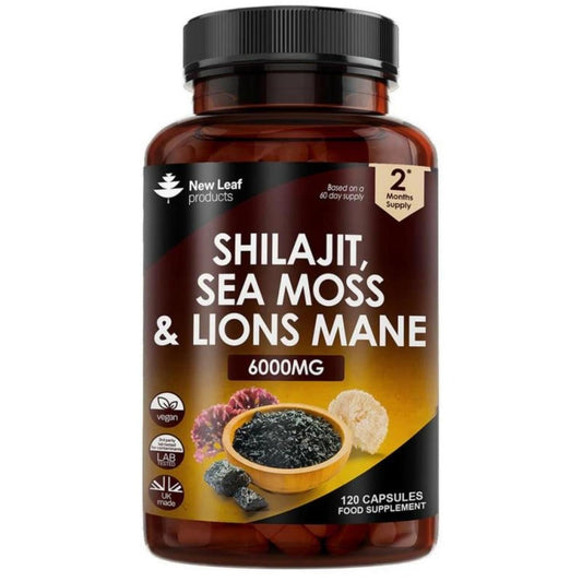 Shilajit + Sea Moss + Lion’s Mane – Le trio ultime pour l’énergie, la clarté mentale et l’immunité - Afrotix