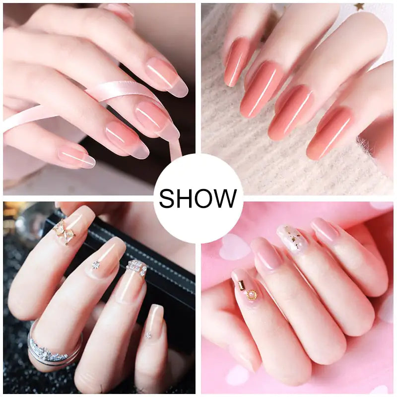 Poly nail Gel Kit With 54W UV Lamp - Afrotix